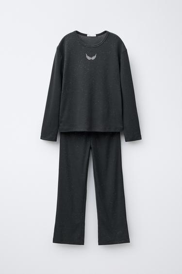 Zara Пижама с вышивкой и блестками для детей от 6 до 14 лет купить с доставкой.