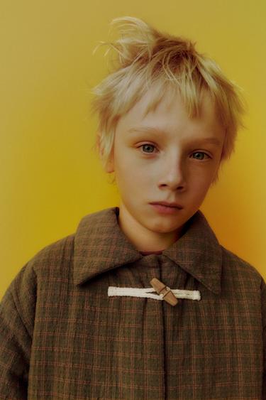 Zara Куртка в клетку с застежками-тоггл купить с доставкой.