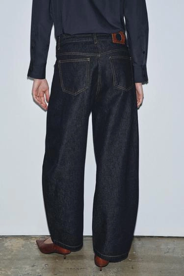 Джинсы коллекция Zara «Zw» Ankle баллон со средней посадкой