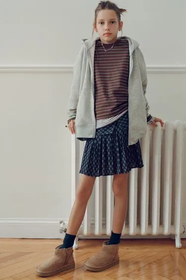 Юбка-шорты с цветочным принтом и блеском- Заказать в России