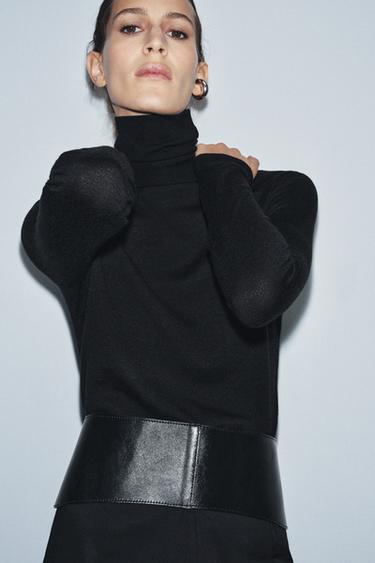 Zara Кожаный ремень-корсет 100%