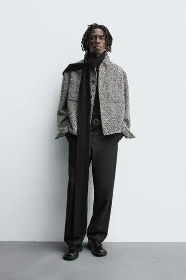 Zara Куртка-рубашка с рельефными карманами