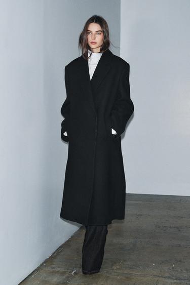 Zara Пальто из смесовой шерсти — ZW COLLECTION