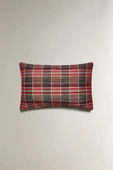 Чехол подушки в клетку- Заказать в России