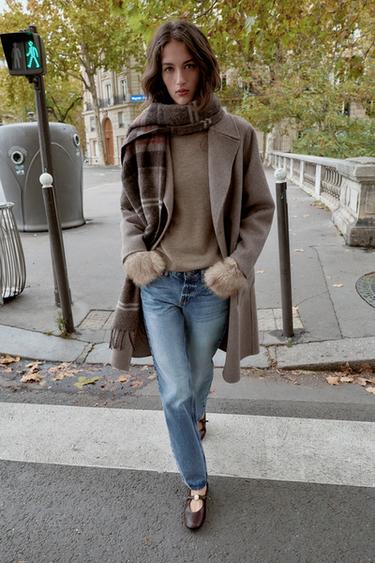 Zara Мягкие кожаные балетки