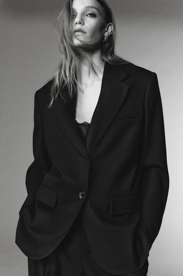 Zara Брюки с защипами из шерсти — LIMITED EDITION