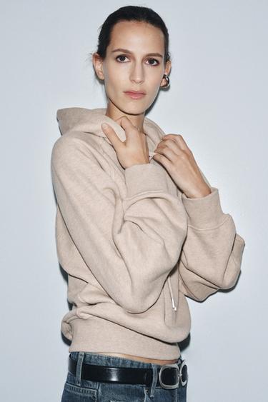 Zara Толстовка с капюшоном