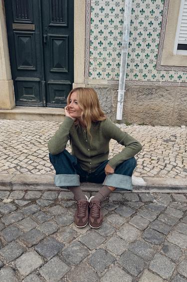 Zara Кардиган с круглыми пуговицами