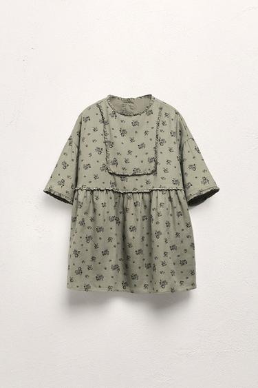 Zara Платье с оборками LIMITED EDITION с цветочным принтом, 2-5 лет