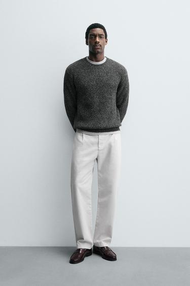 Zara Жемчужный вязаный джемпер купить с доставкой.