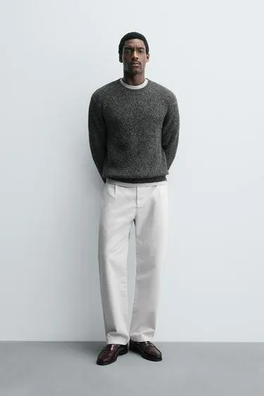 Жемчужный вязаный джемпер