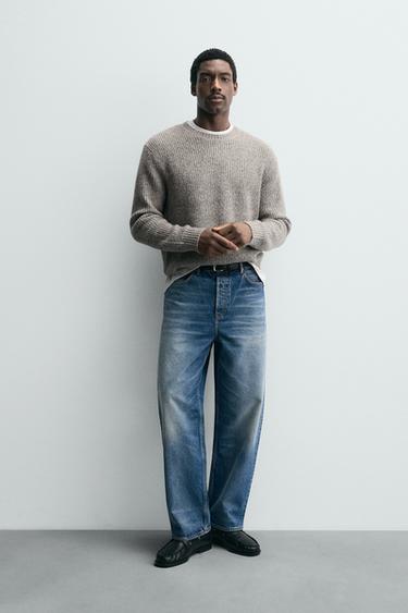 Zara Жемчужный вязаный джемпер купить с доставкой.