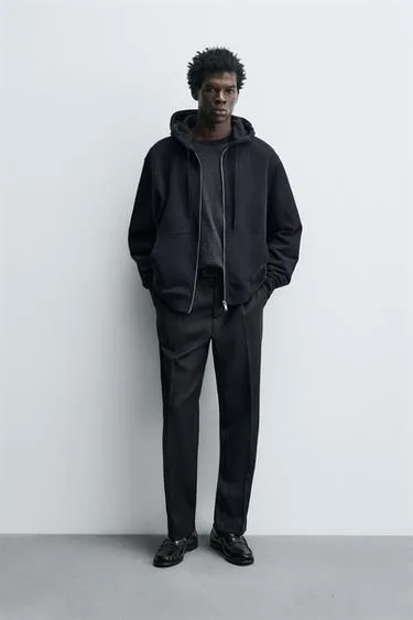 Брюки из 100% шерсти с текстурой- Заказать в России