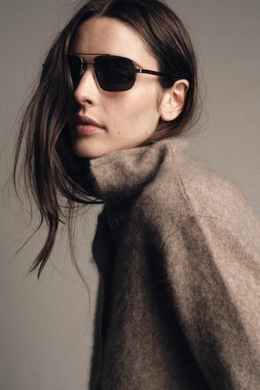 Zara Прямоугольные солнцезащитные очки купить с доставкой.