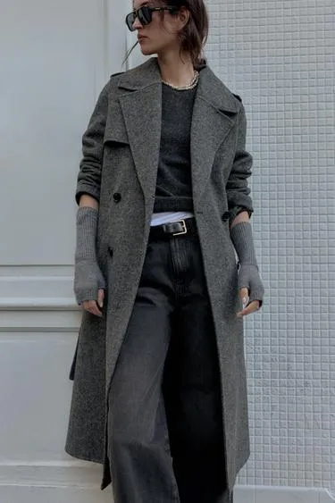 Длинные трикотажные митенки