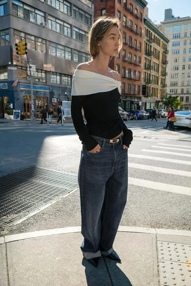 Мягкий топ с пряжкой- Заказать в России