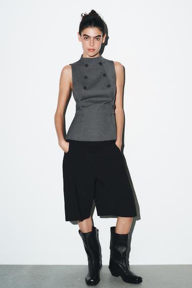 Zara Топ с пуговицами