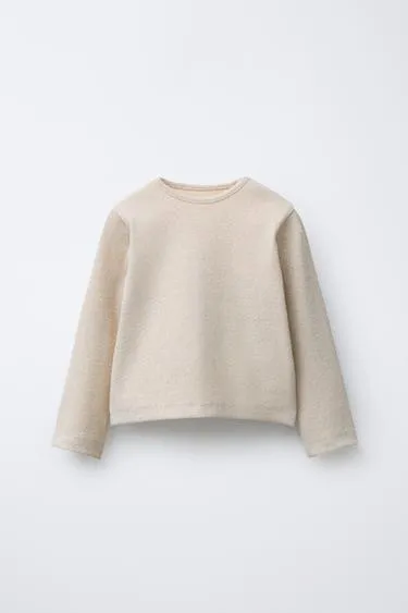 Футболка в рубчик с блёстками