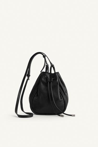 Zara Кожаная сумка через плечо