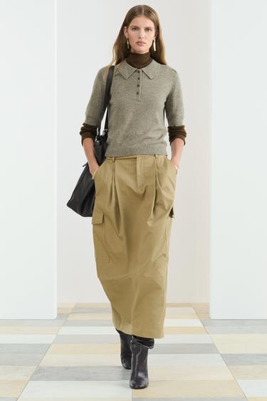 Zara Поло с короткими рукавами и жаккардовым плетением купить с доставкой.