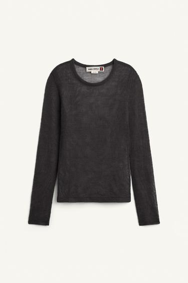 Zara Свитер с круглым воротом ZARA