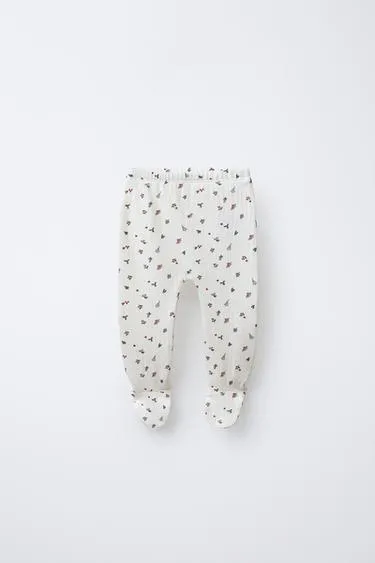 Лоскутные колготки с принтом деревьев- Заказать в России