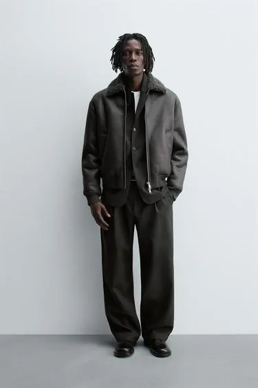 Дубленка из искусственной кожи