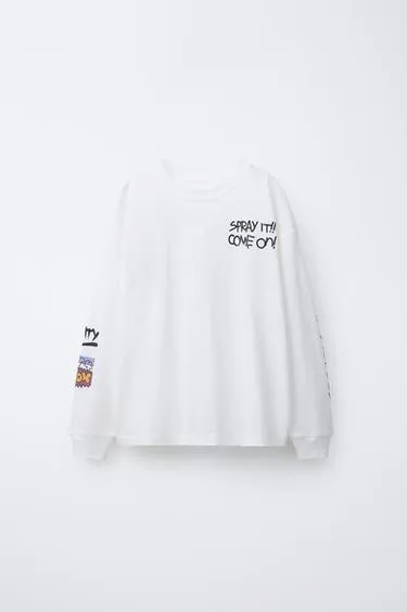 Футболка с принтом граффити