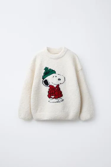Вязаный джемпер с шерстью SNOOPY PEANUTS™- Заказать в России