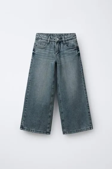 Джинсы WIDE LEG с флисовой подкладкой- Заказать в России