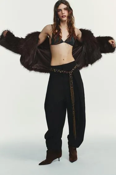 Брюки с воздушной складкой- Заказать в России