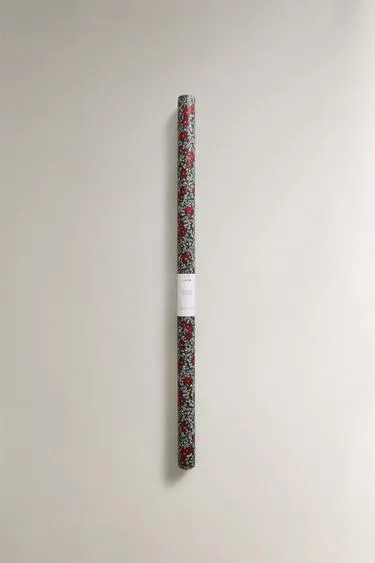 Папка для упаковки подарков с рождественским цветочным узором