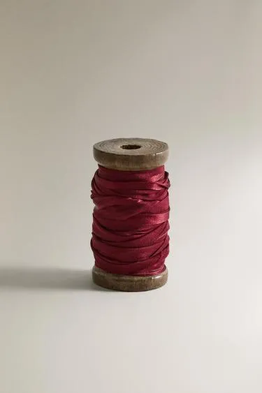 Шелковая лента для подарков на рождество