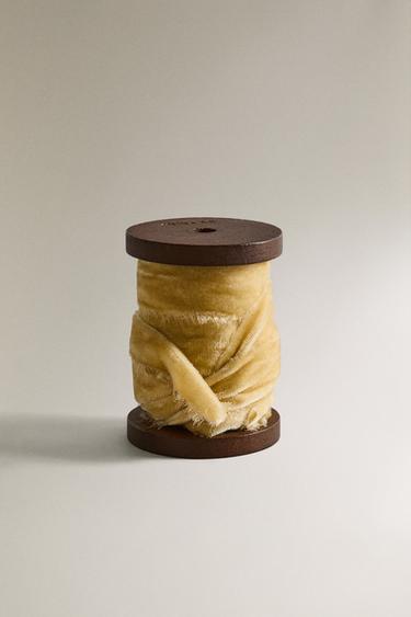 Zara Лента из замши с просвечивающимися краями для упаковки подарков на рождество