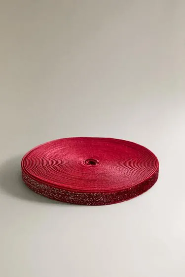 Блестящая бархатная рождественская лента для подарков- Заказать в России