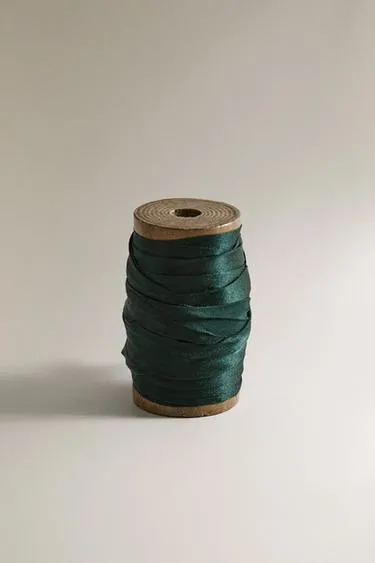 Шелковая лента для упаковки подарков на рождество