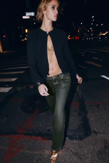 Вязаный кардиган с бахромой- Заказать в России