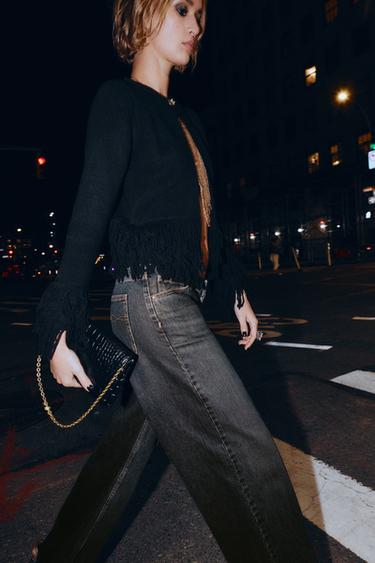 Zara Сумка с рельефным узором и клапаном