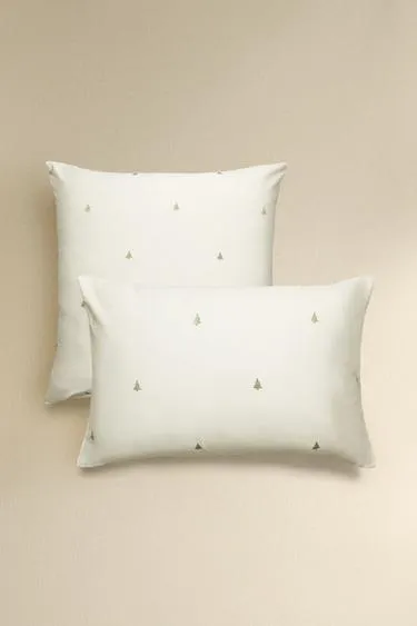 Наволочка из сатина с вышивкой рождество- Заказать в России