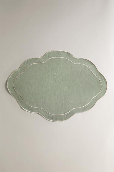 Zara Льняная рождественская подставка с деталями из ниток купить с доставкой.