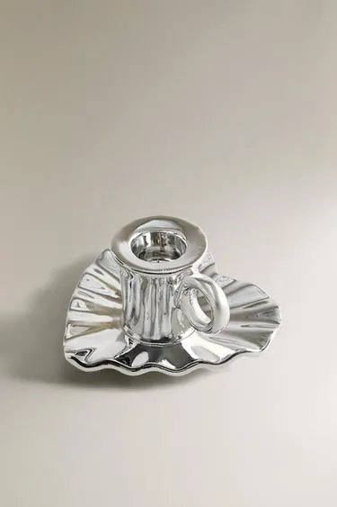 Порцеляновая рождественская подсвечник с деталями сердца