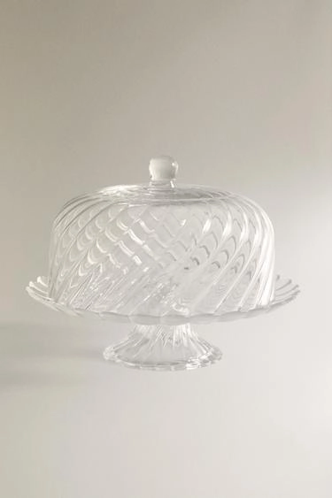 STRIPED GLASS CAKE STAND- Заказать в России