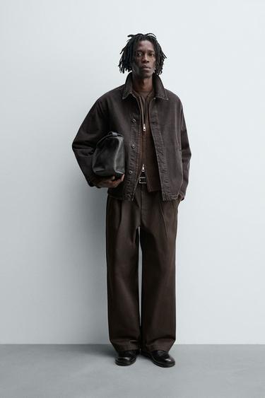 Zara Джинсовая куртка-рубашка BOXY FIT