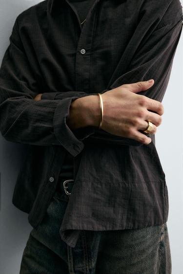 Zara Кольцо с геометрическим узором на камне