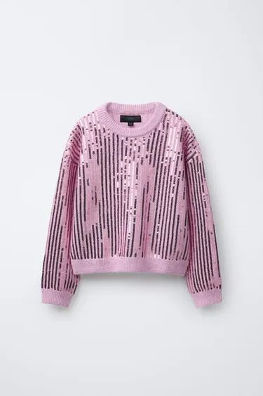 Джемпер с пайетками- Заказать в России