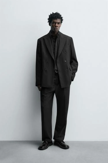 Пиджак из ограниченной коллекции из шерстяной смеси с двойной пуговицей- Заказать в России