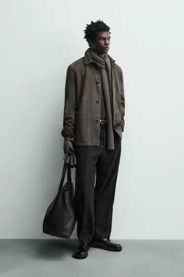 Куртка из замши с применением технологии ограниченного выпуска