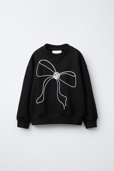 Zara Толстовка с бантом из шнурка