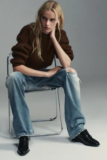 Кожаные туфли-дерби со шнуровкой