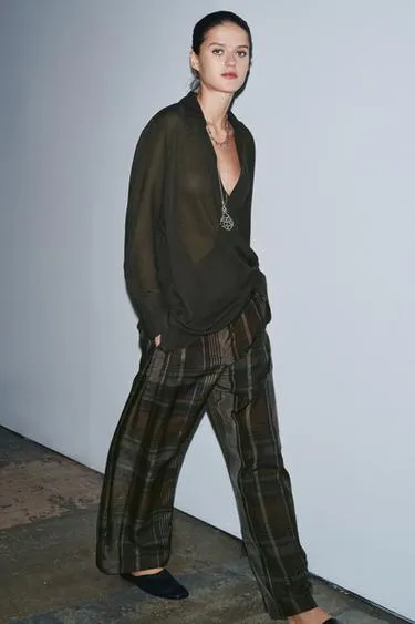 Асимметричный топ с запахом из смесовой шерсти — ZW COLLECTION- Заказать в России